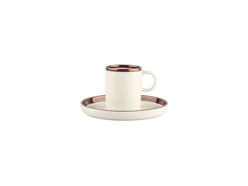 Porland Chopin Copper Coffee Set for 2 people.  (85cc)