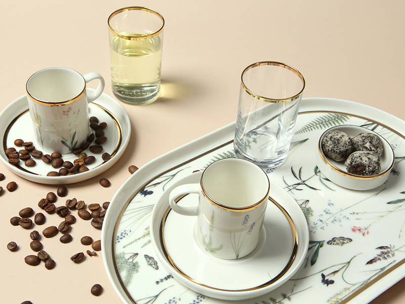 Porland Botanical 8pce Coffee Set for Two