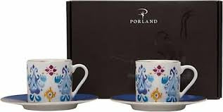 Porland Posh Turkish Coffee Set for Two Gift Box set