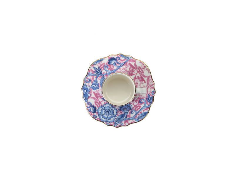 Porland Pinky Coffee Set for 2 People 80cc- DS.2 (Pink/Blue)