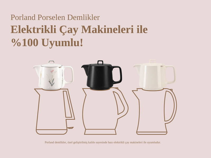 Porland Sand Beige Tea Pot with Lid 1000ml