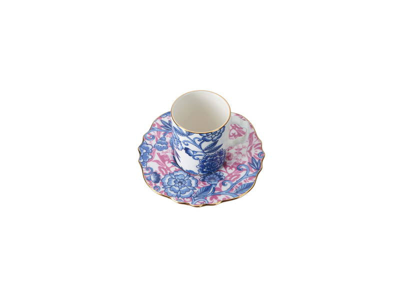 Porland Pinky Coffee Set for 2 People 80cc- DS.2 (Pink/Blue)