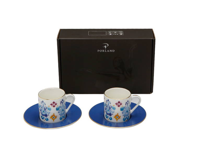 Porland Posh Turkish Coffee Set for Two Gift Box set