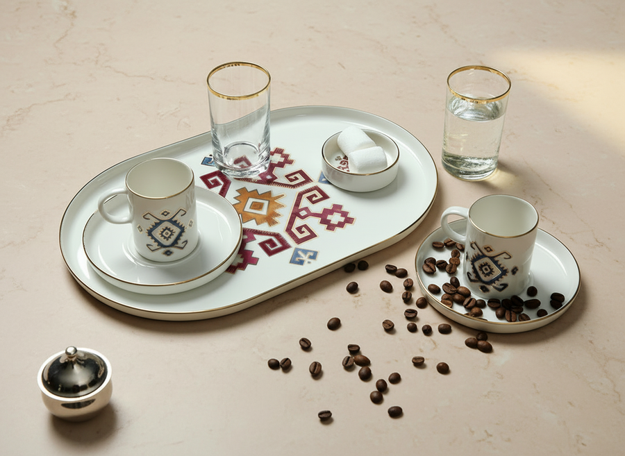 Porland Arabesque Design Coffee Serving Set Collection Mita Kitchenware