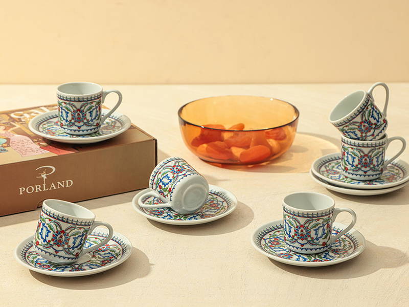 Porland Cihangir Galata 6 Person Coffee Set