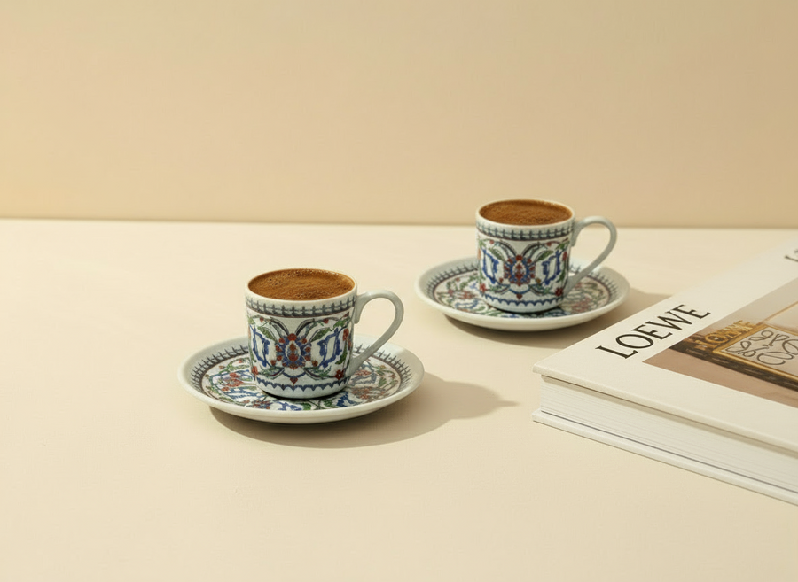 Porland Cihangir Galata 6 Person Coffee Set Mita Kitchenware