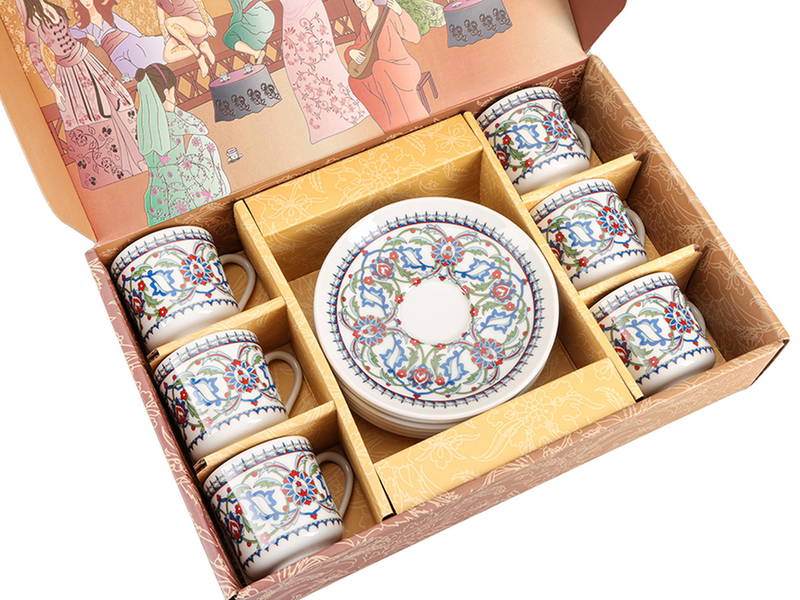 Porland Cihangir Galata 6 Person Coffee Set