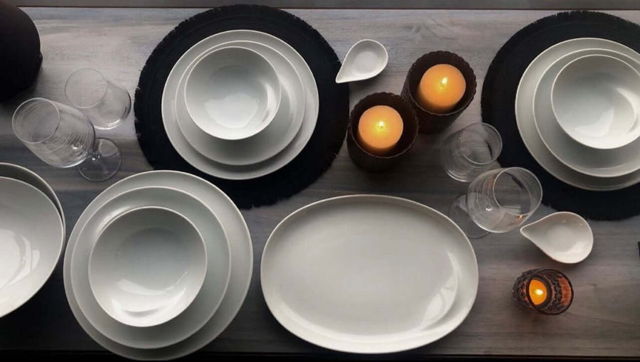 Kütahya Porcelain Ayla 24 Piece Dinnerware Set - Dinnerware
