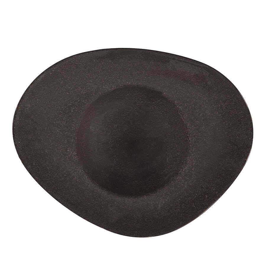 Kutahya Porselen Galaxy Pasta Plate 29 Cm.Mix Granul Anthracite Grey - Kütahya Galaxy Collection