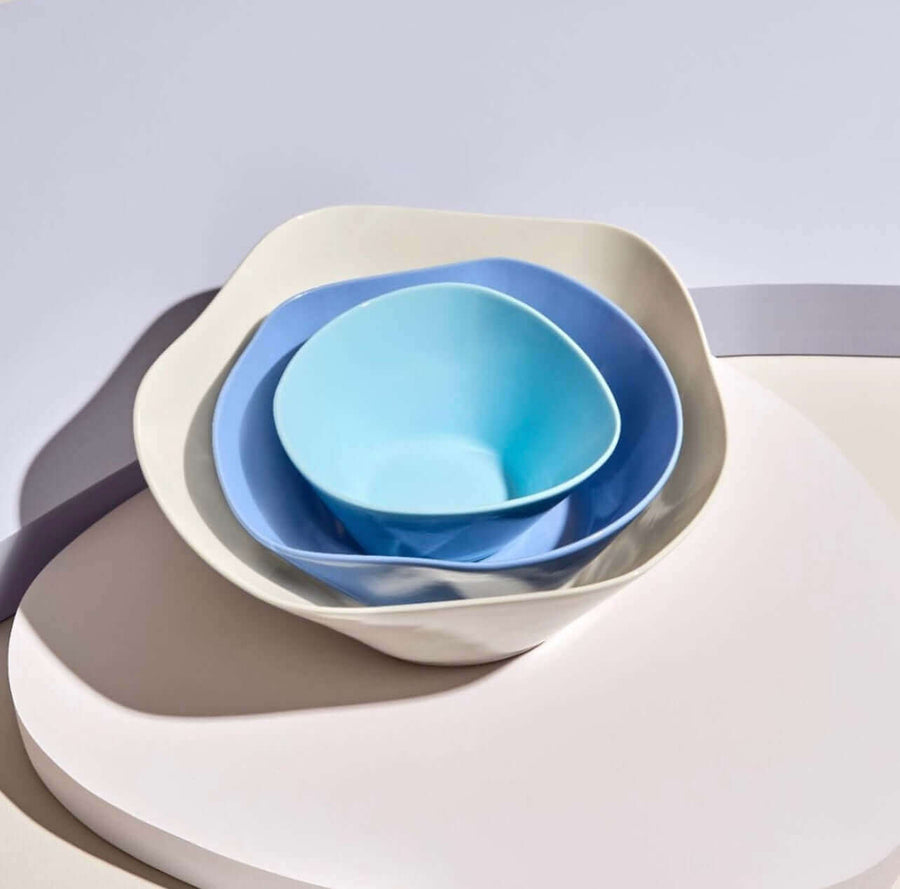 Kütahya Porselen Skallop 30cm Salad/ Fruit bowl - Cream