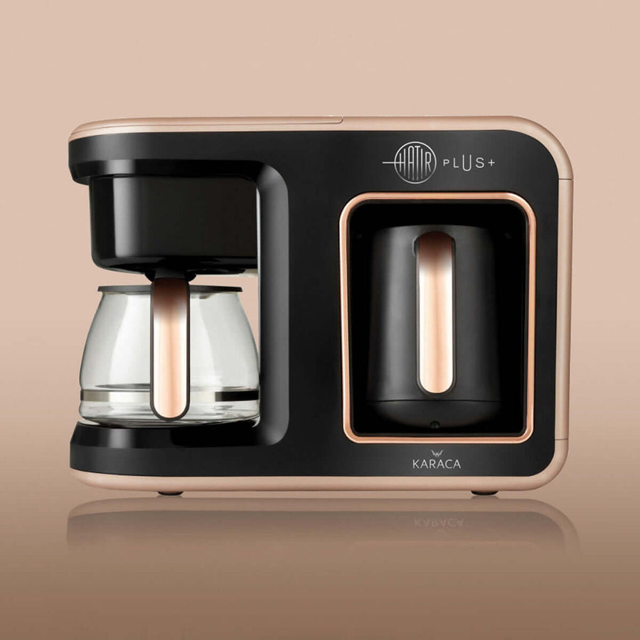 Karaca Hatir Plus 2 in 1 Coffee Machine Rosie Brown
