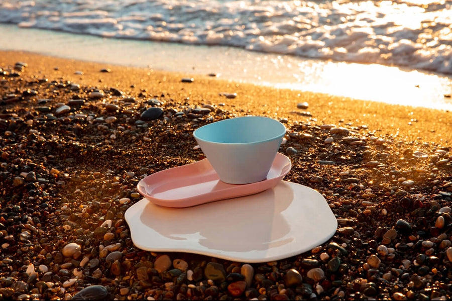 Kütahya Skallop 17cm Small Bowl 2 piece set~ Turquoise.
