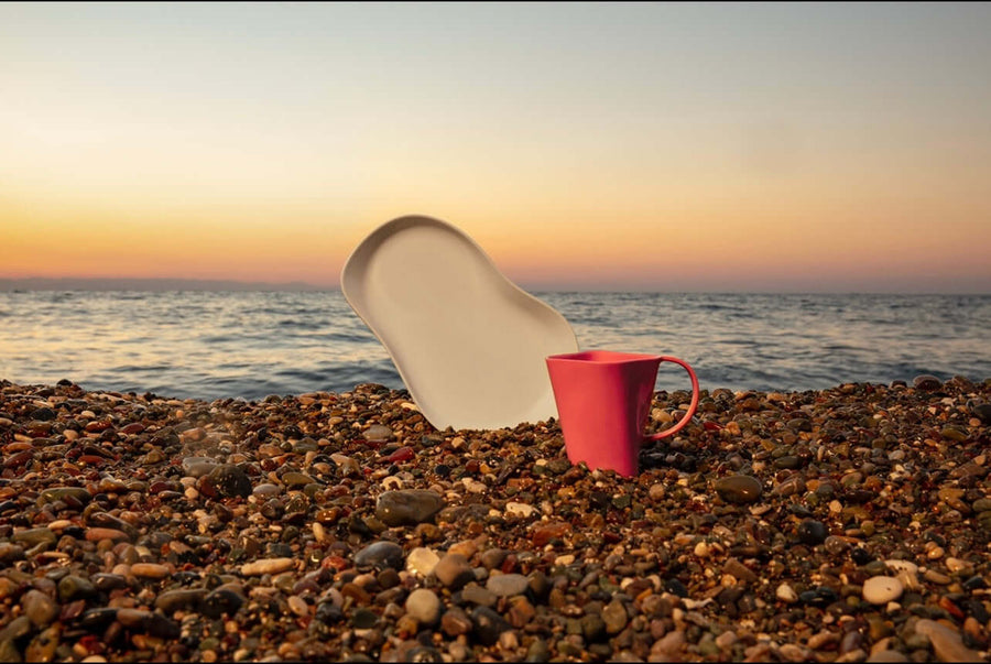 Kütahya Skallop Mug 290ml ~Pink.