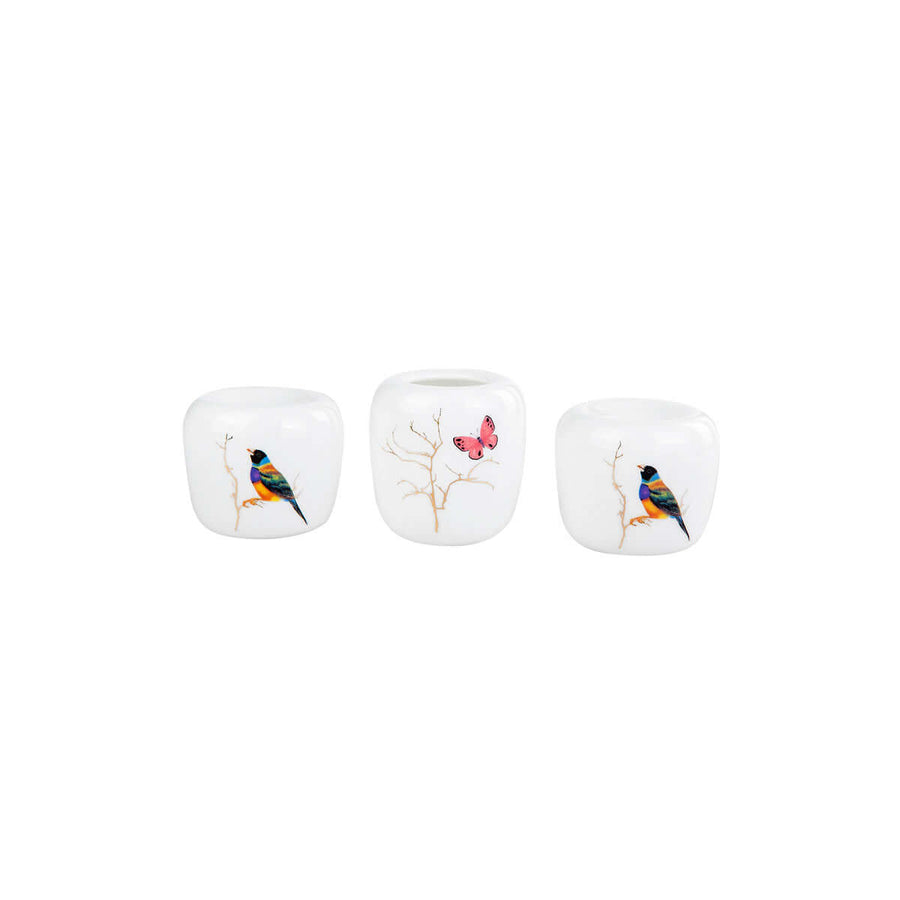 Karaca Fine Pearl Grace Mint Salt and Pepper shaker + Tootchpick Holder.