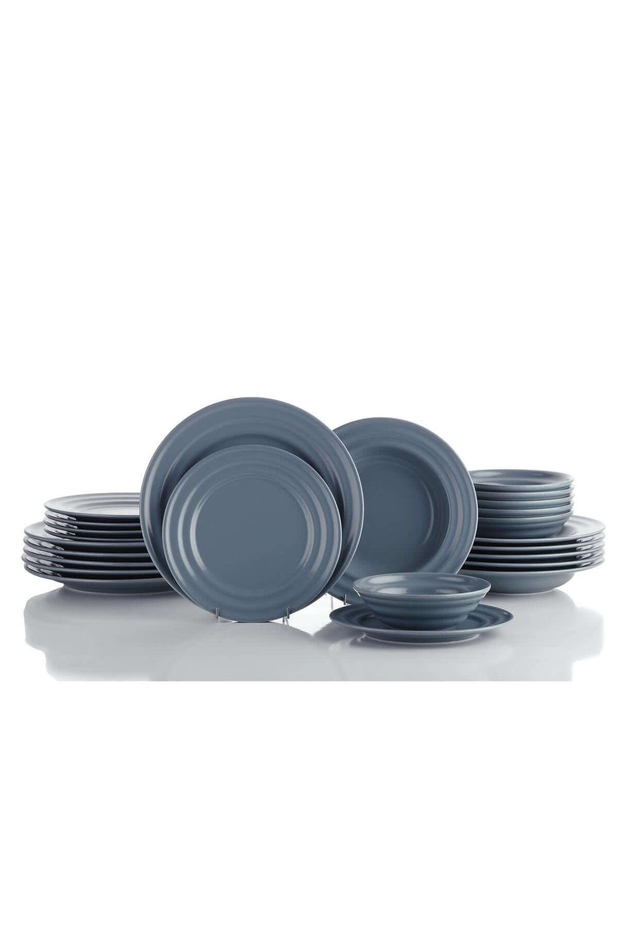 Kütahya Tuana 24 piece Dinnerset PEARL Matt Grey.