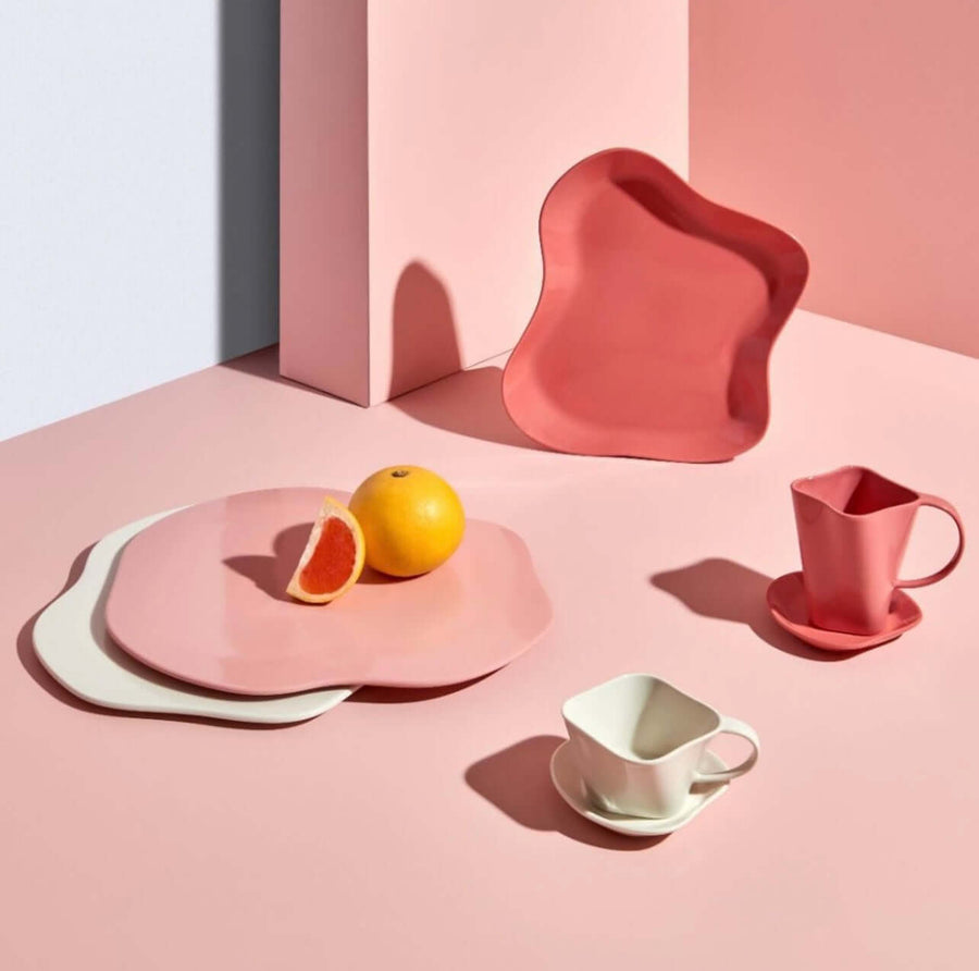 Kütahya Skallop Mug 290ml ~Pink.