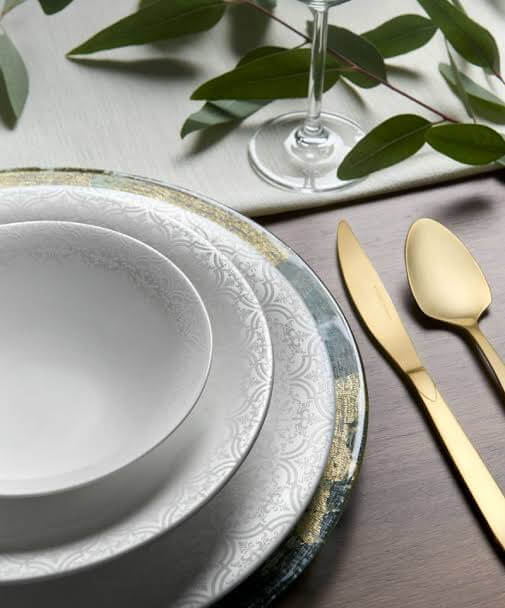 Karaca Fine Pearl Eternal 58 Pieces Pearl Dinnerware Set for 12 Persons