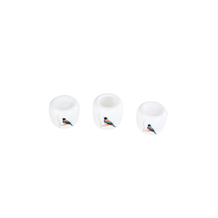 Karaca Fine Pearl Grace Mint Salt and Pepper shaker + Tootchpick Holder.