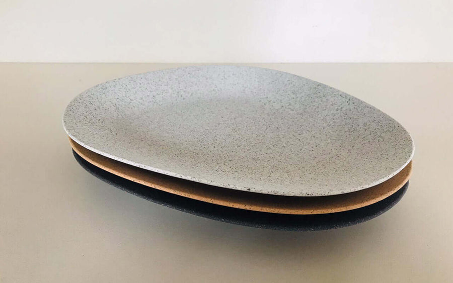 Kütahya Porselen Galaxy Flat Plate 30Cm.Mix Granule Cream.