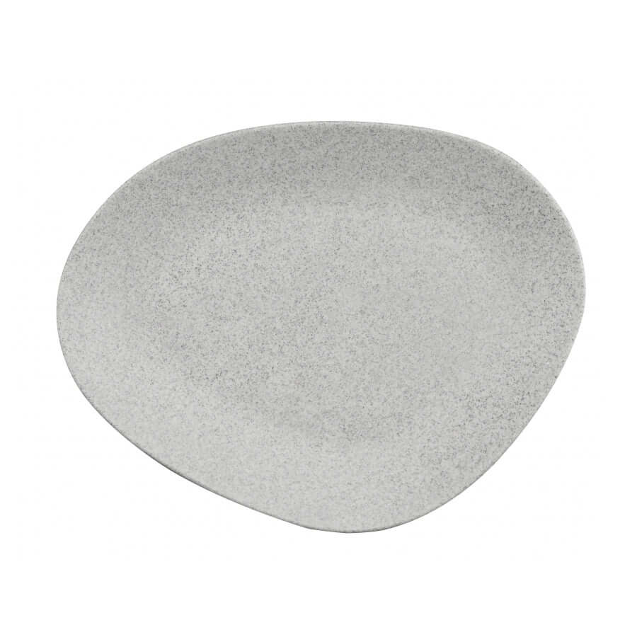 Kutahya Porselen Galaxy Flat Plate 22 Cm.Mix Granule Cream.