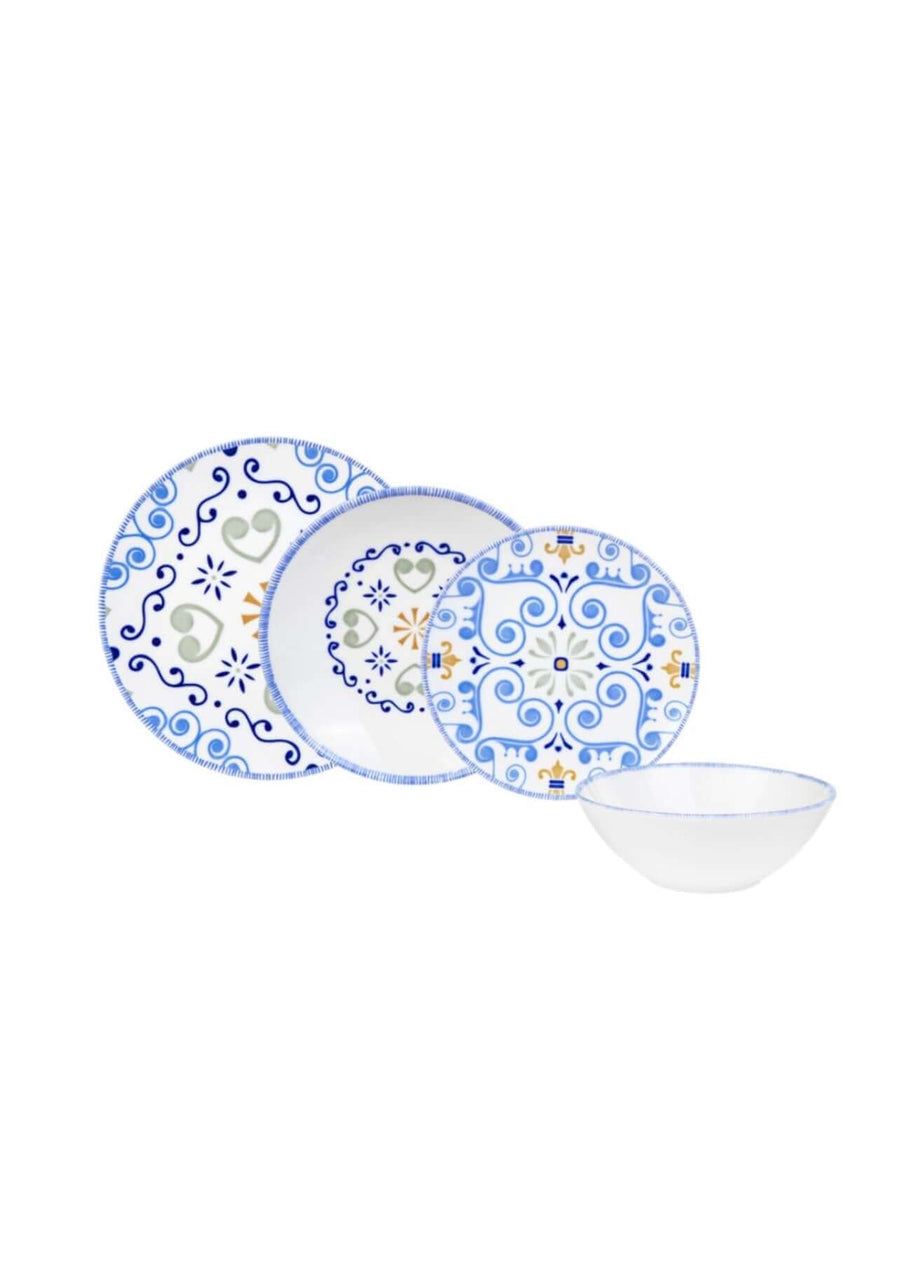 Karaca Akdeniz 6-Piece Dinnerware | Authentic TurkishElevate your dining with Karaca Akdeniz, a 6-person porcelain dinner set. Embrace Mediterranean elegance, crafted in Turkiye for timeless meals.