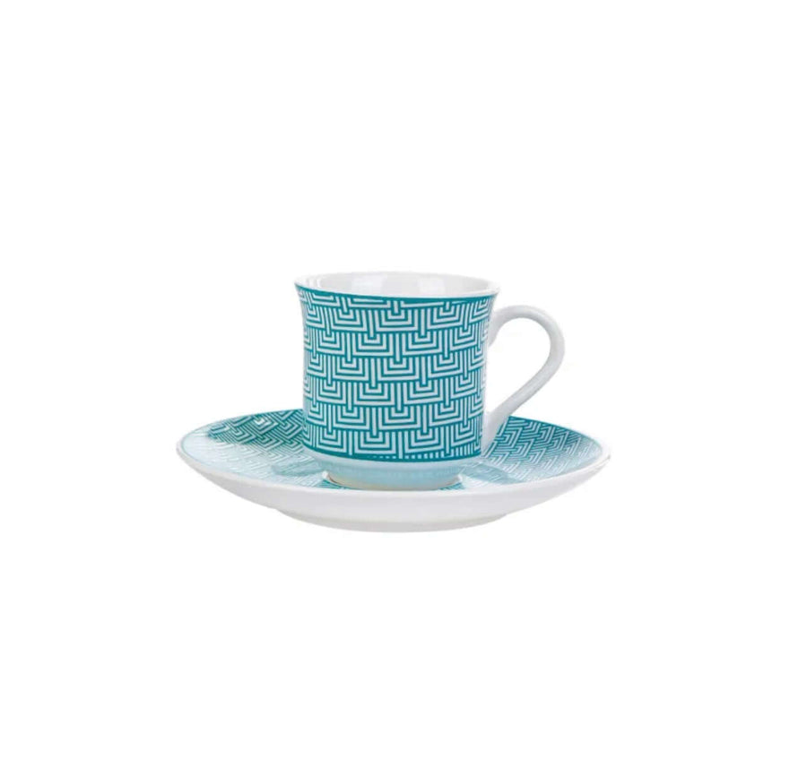Apricot Vivi Turquoise Set of 6 Coffee CupsBrew up a little mediterranean magic with the Apricot Vivi Turquoise Set of 6 Coffee Cups! These Karaca beauties boast a delightful turquoise hue that'll bring a little sunshine to your morning cup of coffee. Let