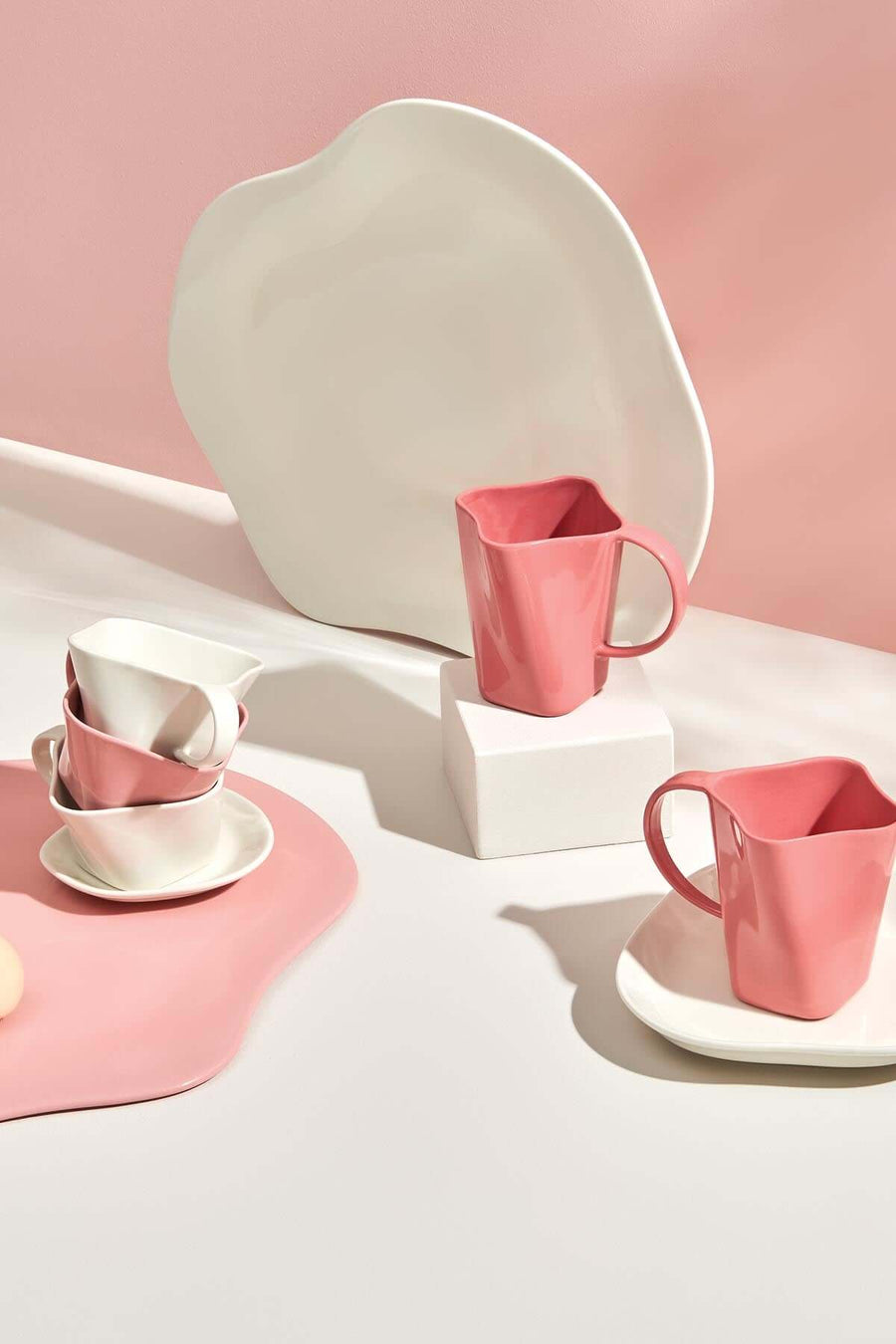 Kütahya Skallop Mug 290ml ~Pink.