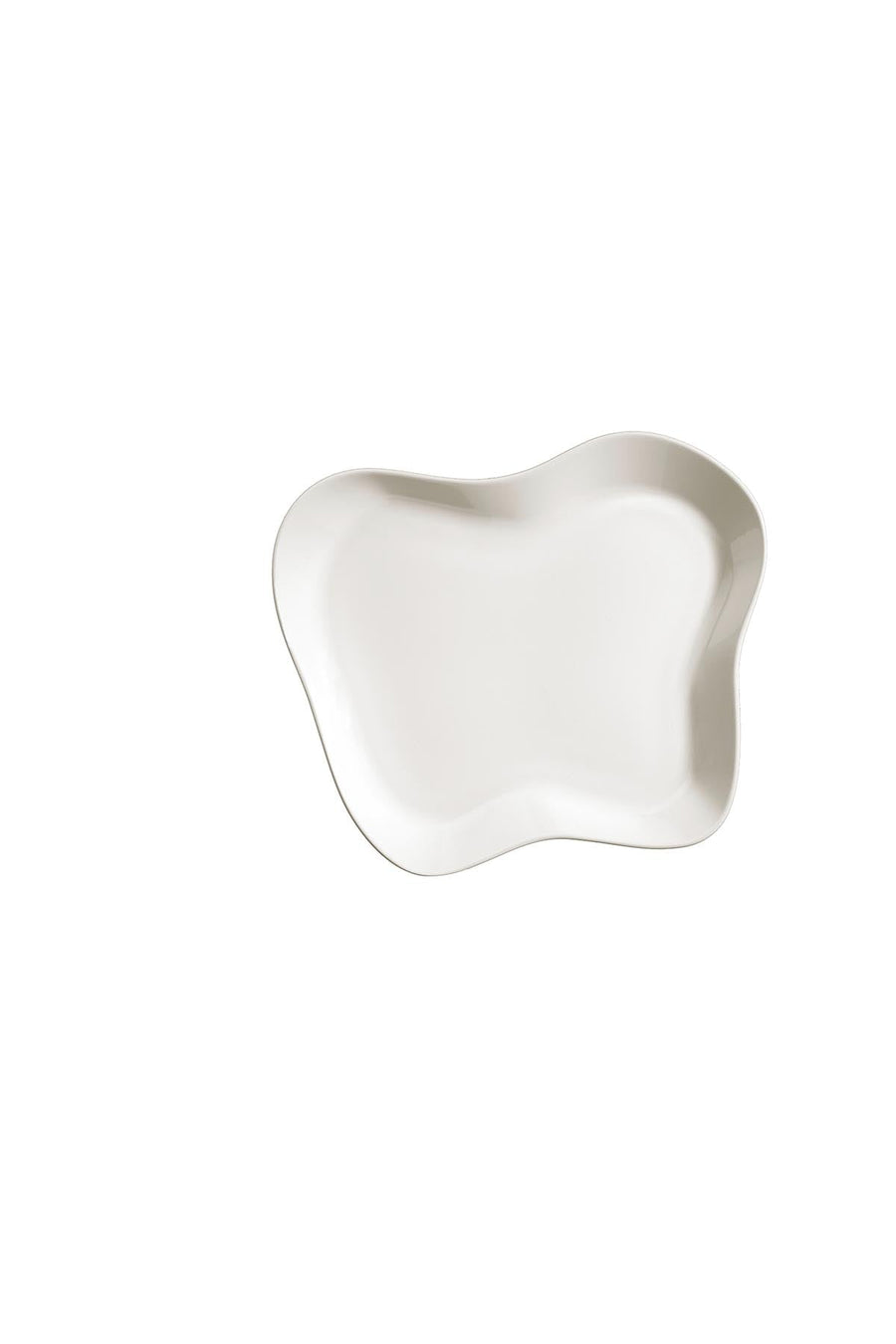 Kütahya Skallop 2 pce 28cmx25xm Kayak Serving Plate Set - Cream