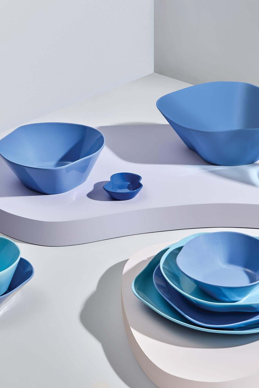Kütahya Skallop 18cm 2 Piece bowl set -   Blue.