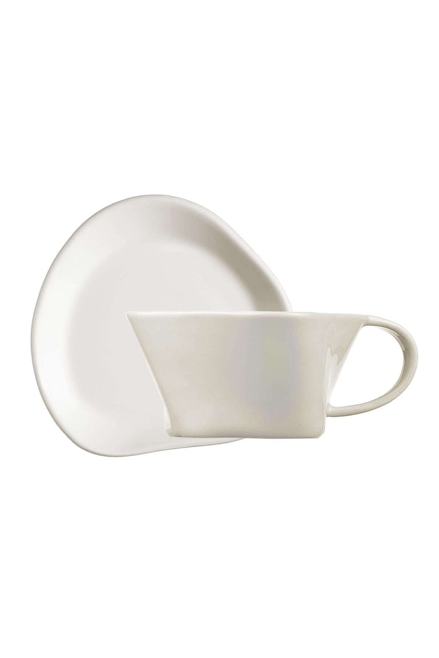 Kütahya Skallop x By Karim Rashid Teacup set for 2 people-Cream.