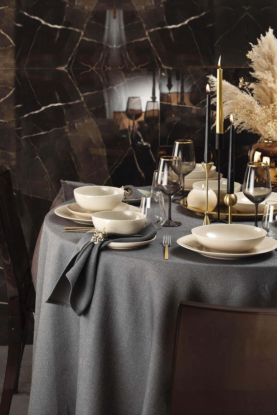 Kütahya Porselen SOHO 24 piece Dinner Set CINNAMON.