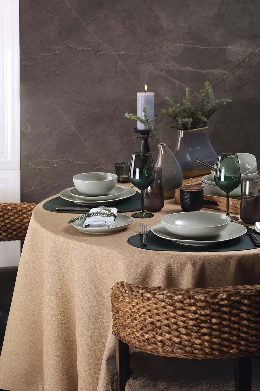 Kütahya SOHO 24 Piece Dinner set LIGHT GREEN.