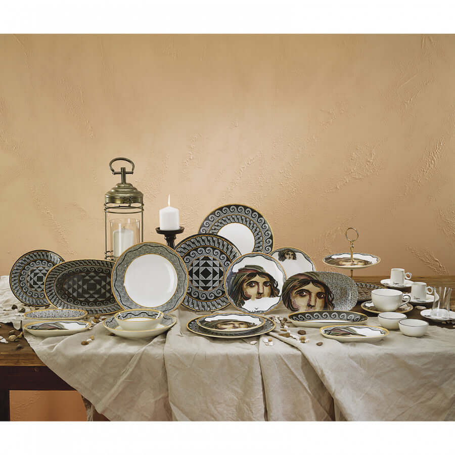 Karaca Zeugma Mosaic 12 Pieces 6 Person Tea Set