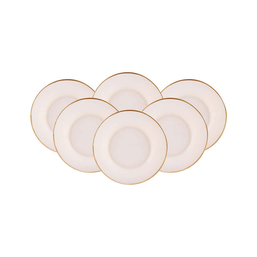Karaca Retro Beige 6 Piece Cake Set