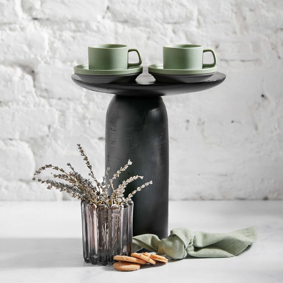 Karaca Stone Green Set of 2 Coffee Cups