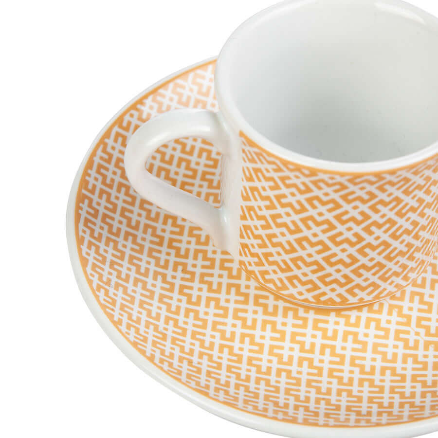 Apricot Vivi Gold Set of 6 Coffee CupsUnlock your inner barista with this Apricot Vivi Gold Set of 6 Coffee Cups! The authentic Turkish design is a real eye-catcher – guaranteed to spark up your coffee game. Plus, they’re perfect for when you’ve got a hou
