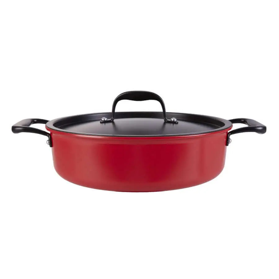 Exquisite Karaca cookware set, featuring safe, non-toxic materials and a nonstick frying pan designed for luxury home cooking.
