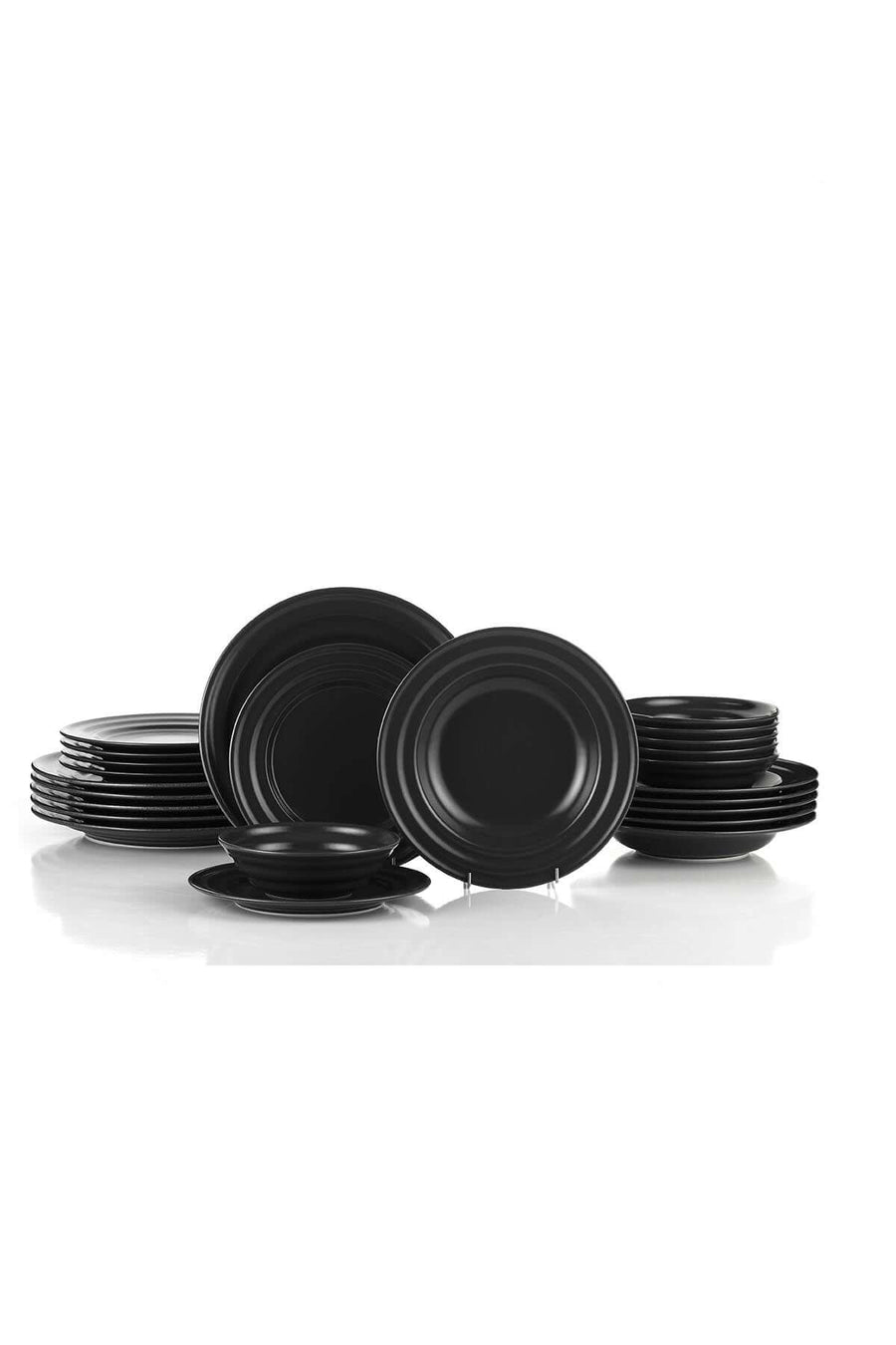 Kütahya Tuana 24 piece Dinnerset PEARL Anthracite.